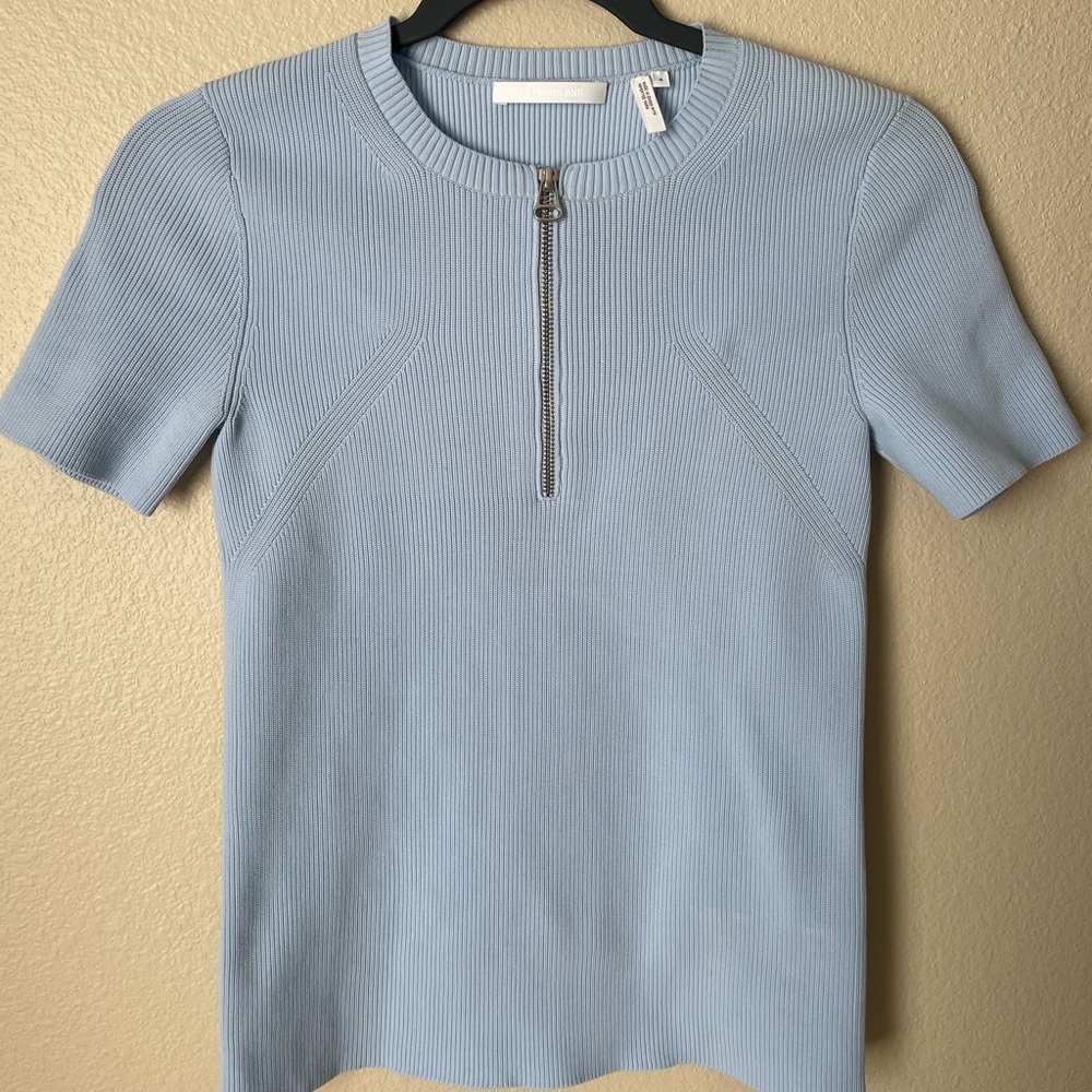 Helmut Lang sweater top with zipper